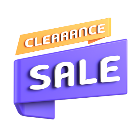 Clearance Sale Tag  3D Icon