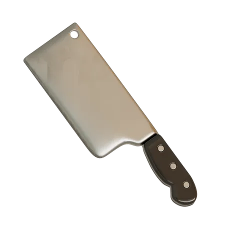 Cleaver Knife  3D Illustration