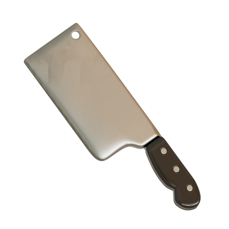 Cleaver Knife  3D Illustration