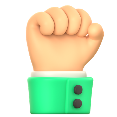 Clench Hand Gesture  3D Icon