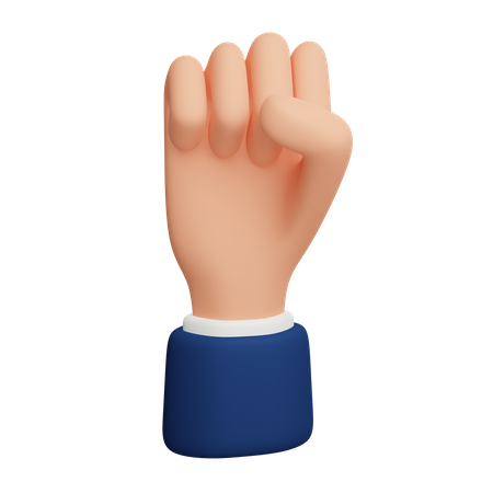 Clenched hand  3D Icon