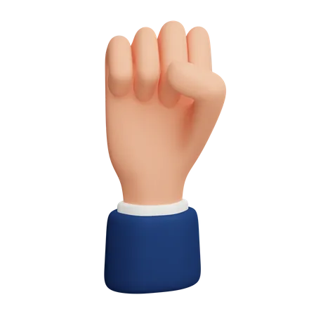 Clenched Hand Download This Item Now 3D Icon