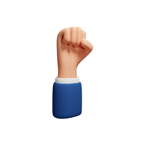 Clenching Hand Gesture  3D Icon