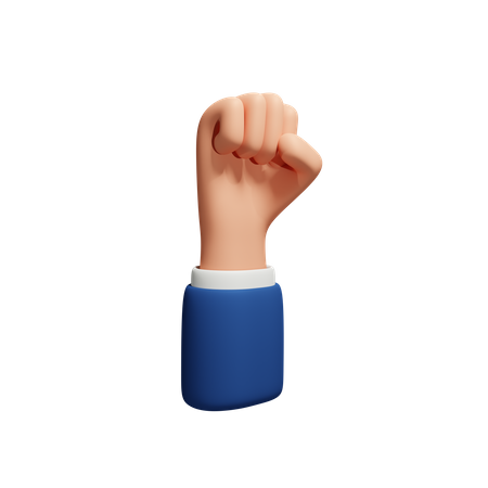 Clenching Hand Gesture  3D Icon