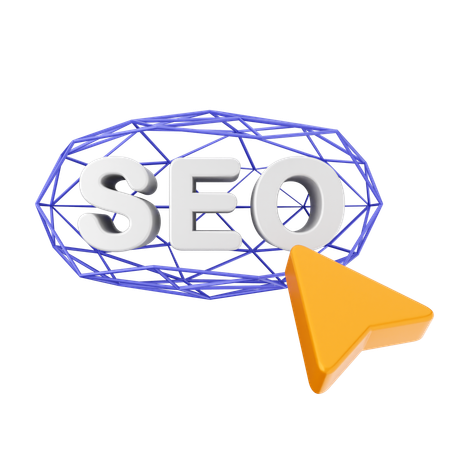 Haga clic en SEO  3D Icon