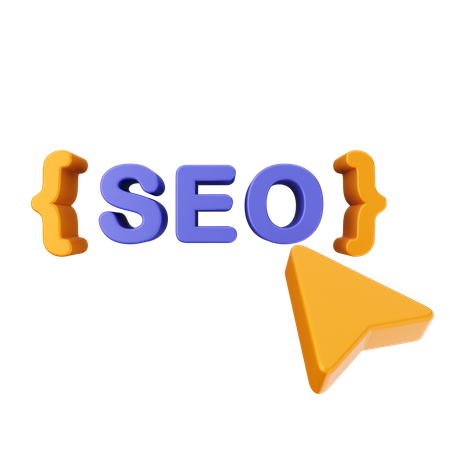 Haga clic en SEO  3D Icon