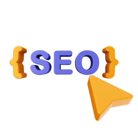 Haga clic en SEO  3D Icon