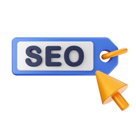 Haga clic en SEO  3D Icon