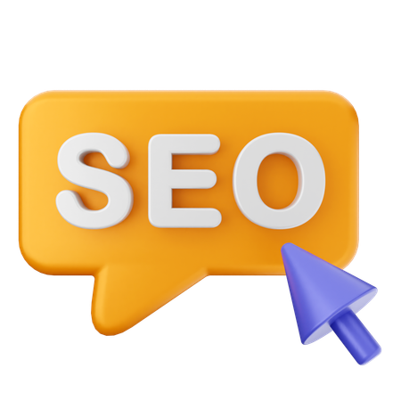 Haga clic en SEO  3D Icon