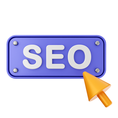 Haga clic en SEO  3D Icon