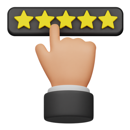 Fai clic su Recensione a 5 stelle  3D Icon