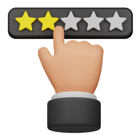 Click 2 Star Review  3D Icon