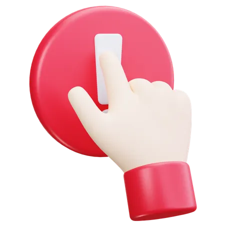 Click Alert  3D Icon