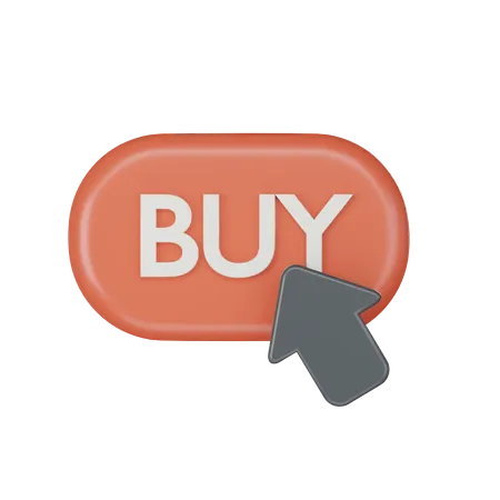 Click Buy Button  3D Icon