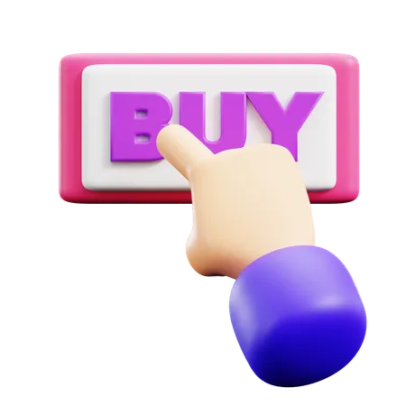 Click Buy Finger  3D Icon