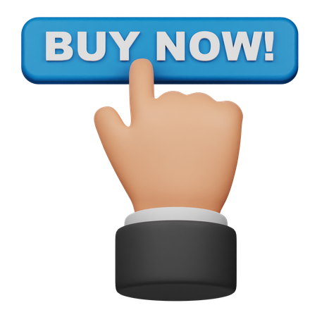 Click Buy Now Button  3D Icon
