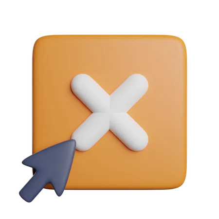 Click Cancel  3D Icon