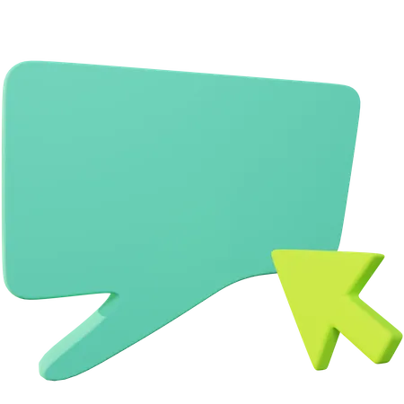Click Chat  3D Icon