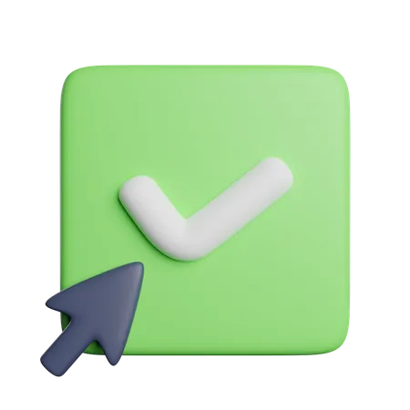 Click Check  3D Icon