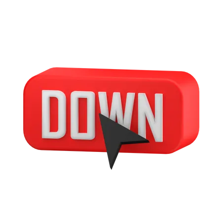 Click Down  3D Icon