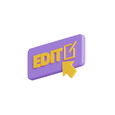 Click Edit  3D Icon