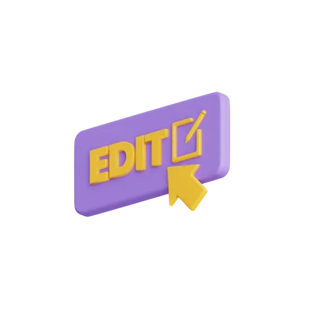 Click Edit  3D Icon