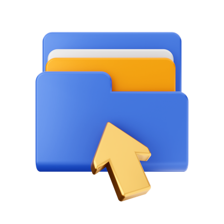 Click Folder  3D Icon