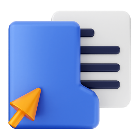 Click Folder  3D Icon