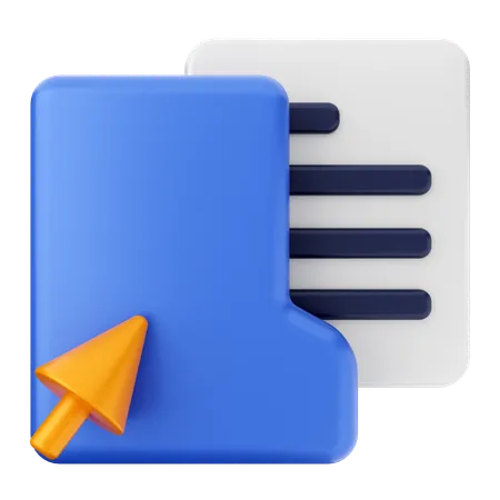 Click Folder  3D Icon