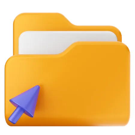 Click Folder  3D Icon