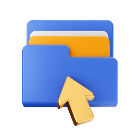 Click Folder 3D Icon