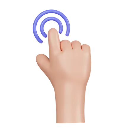 Click Hand Gesture  3D Icon