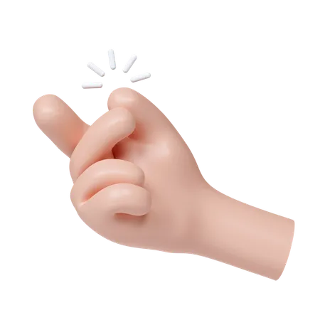 Click Hand Gesture  3D Icon