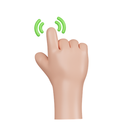 Click Hand Gesture  3D Icon