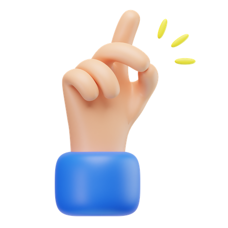 Click Hand Gesture  3D Icon