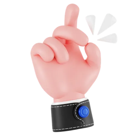 Click Hand Gesture  3D Icon