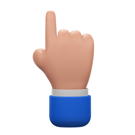 Click Hand Gesture  3D Icon