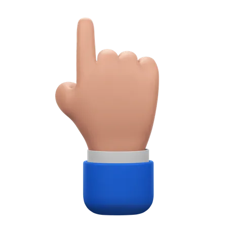 Click Hand Gesture  3D Icon