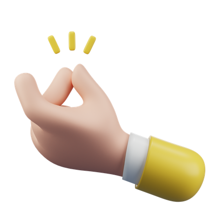 Click Hand Gesture  3D Icon