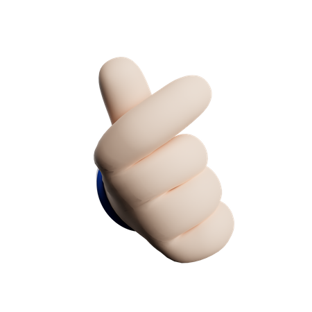 Click Hand Gesture  3D Icon