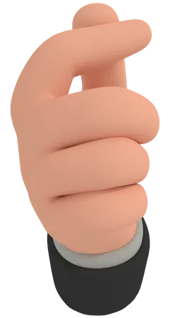 Click Hand Gesture  3D Illustration