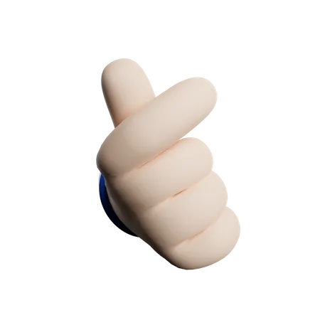 Click Hand Gesture  3D Illustration