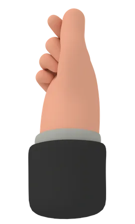 Click Hand Gesture  3D Illustration