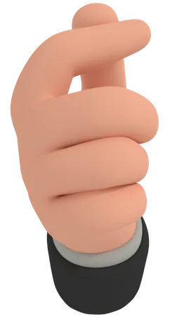 Click Hand Gesture 3D Illustration