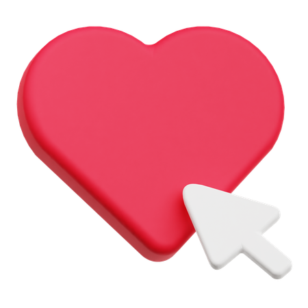 Click Heart  3D Icon