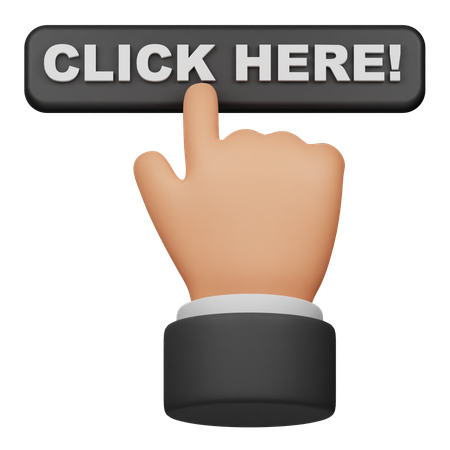 Click Here Button  3D Icon