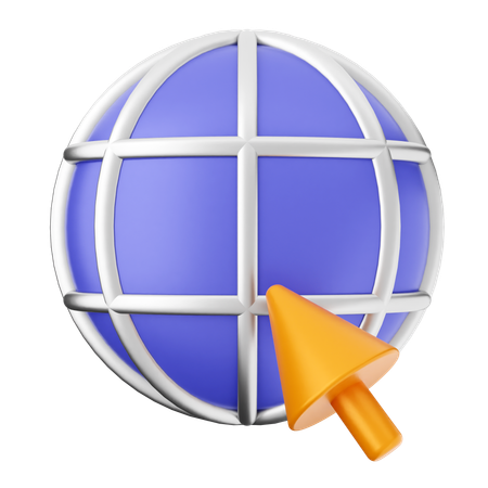 Click Internet  3D Icon