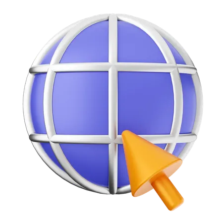 Click Internet  3D Icon