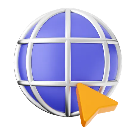 Click Internet  3D Icon