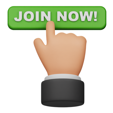Click Join Button  3D Icon
